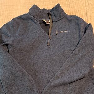 Eddie Bauer Dark Navy Half-Zip Pullover